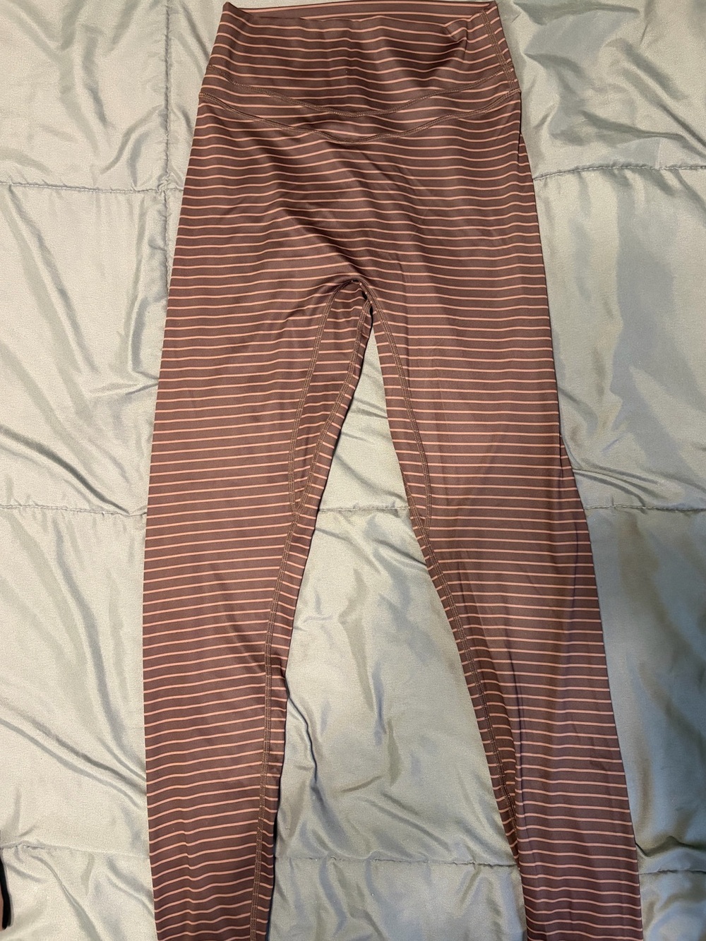 Vitality brown stripe leggings